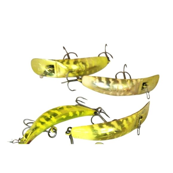 USA Pre Rapala Luhr Jensen Fickle Pickle K15 "2001"Yellow Fishing Lures - Picture 1 of 15